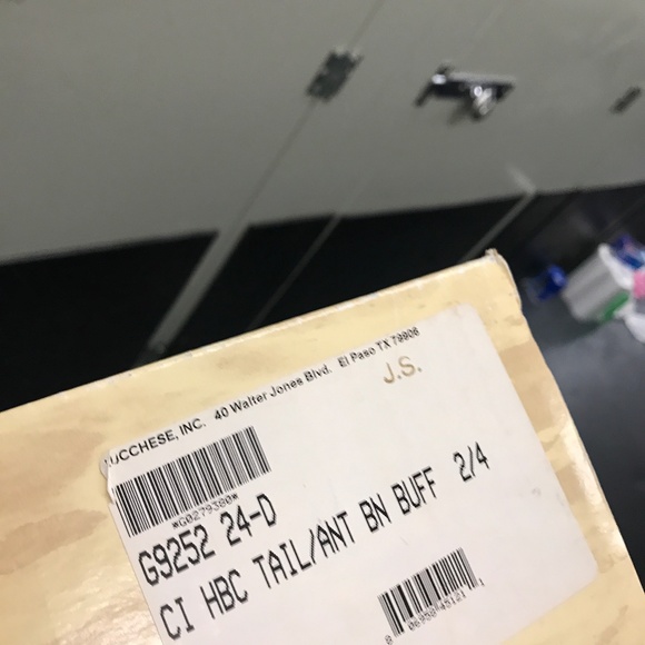 Lucchese Vintage Cognac Horn Back Caiman Cowboy Western Boots ExcellentCondition - Picture 3 of 5